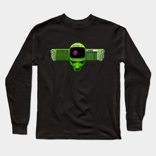 Windows Media Player Skin Long Sleeve T-Shirt by Lukasking Tees